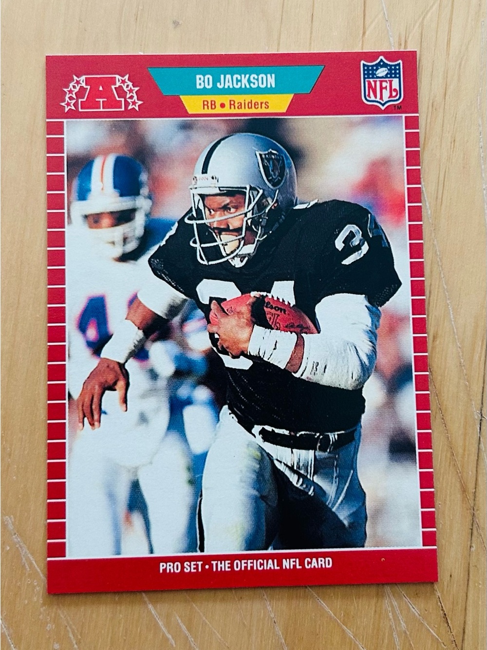 Bo Jackson Los Angeles Raiders NFL Collector’s Card